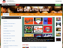 Tablet Screenshot of lollbaseball.com